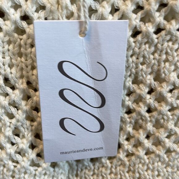 Maurie & Eve In Balance Beachy Boho Knit Crochet Shorts in Ivory Sz 6. NWT - Picture 6 of 8